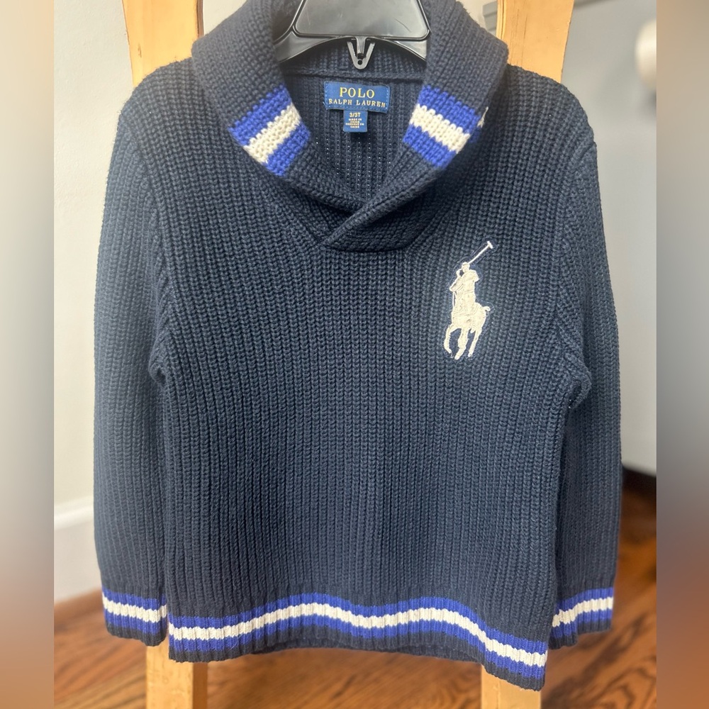 Polo Ralph Lauren Shawl Collar Sweater - Boy 3T